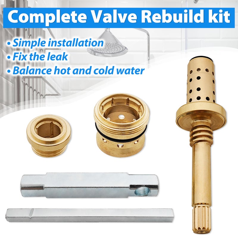 TycoonWon Complete Valve Rebuild kit Compatible with Symmons Temptrol Valve,Replacement for Cartridge (TA-10), Seats (TA-4) and Seat Removal Tools (T-35A/B),Adjustment and Balance of Hot and Cold Water Pressure - Image 3